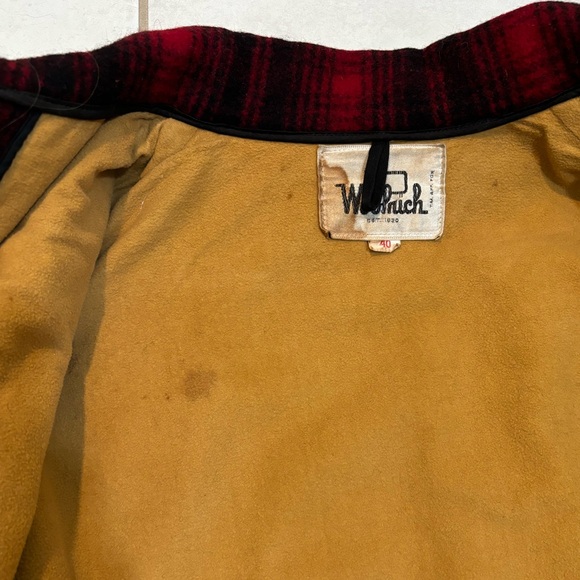 1960’s Woolrich Buffalo Plaid Hunters Coat Wool Vintage Field Coat Size 40 - Picture 11 of 14